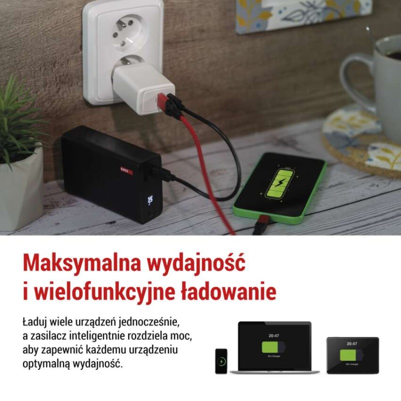 Ładowarka USB GaN PD 45 W max.