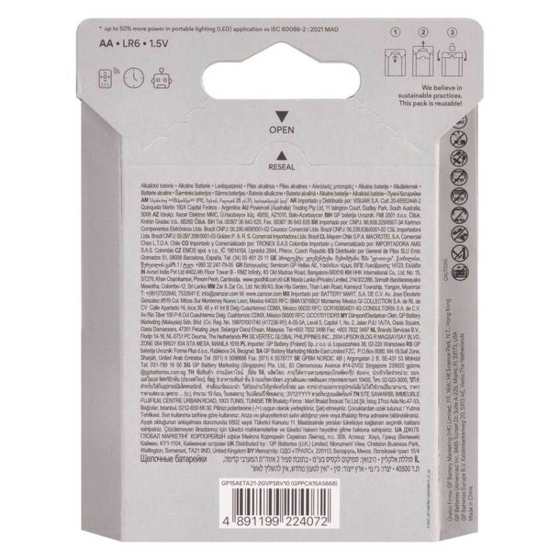 GP Super Alkáli elem AA 10db