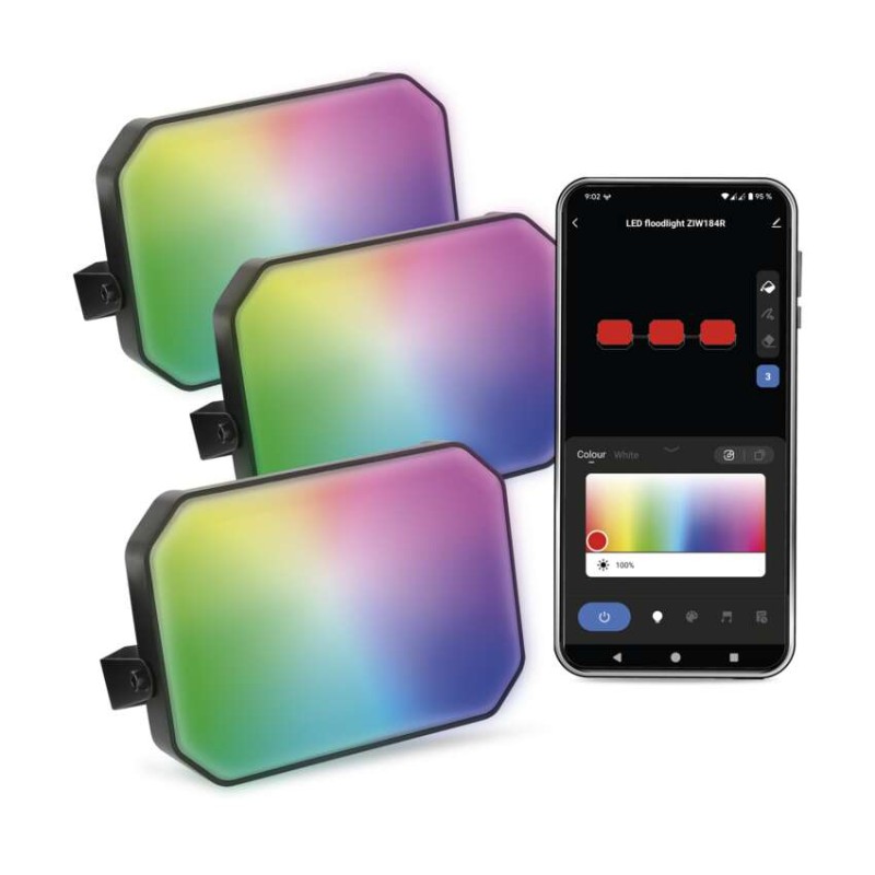 GOSMART venkovní reflektor startovací sada 3 ks
