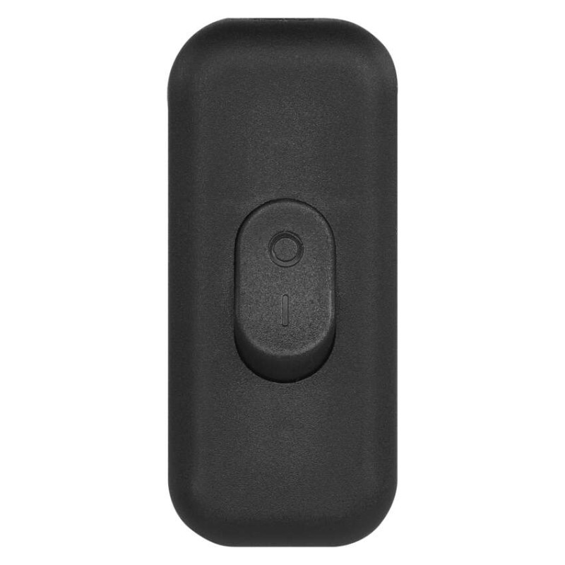 Spínač jednopólový šňůrový průchozí černý