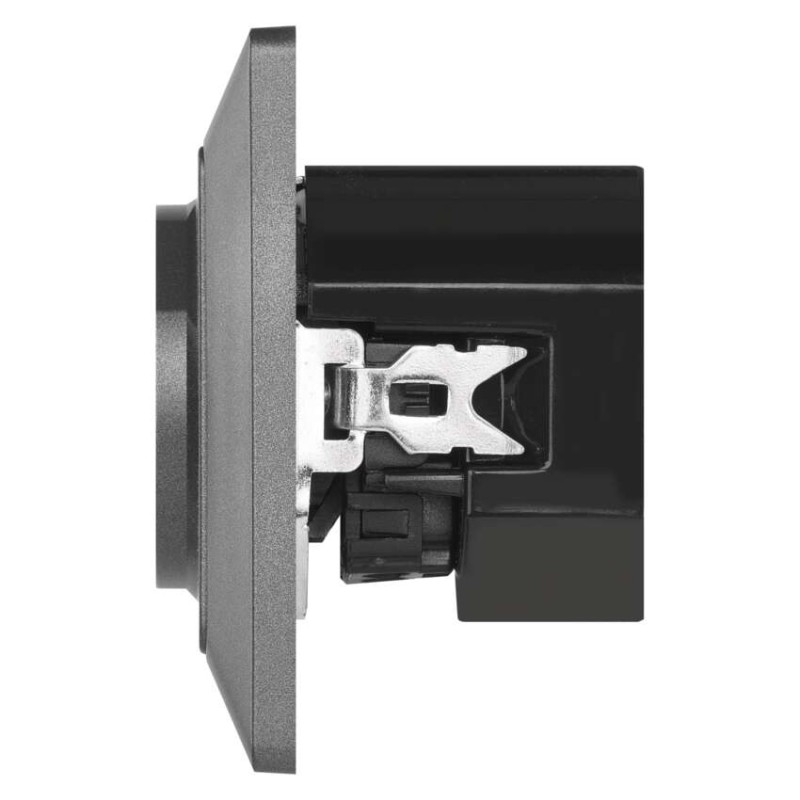 Steckdose mit USB-A+USB-C., anthrazit