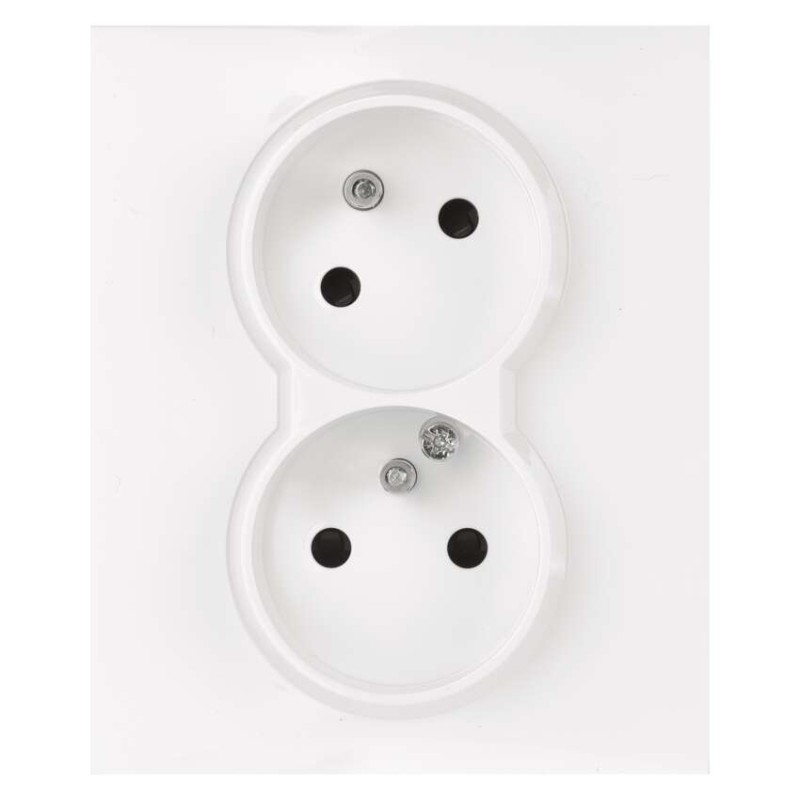 Legrand Suno zásuvka dvojnásobná, bílá