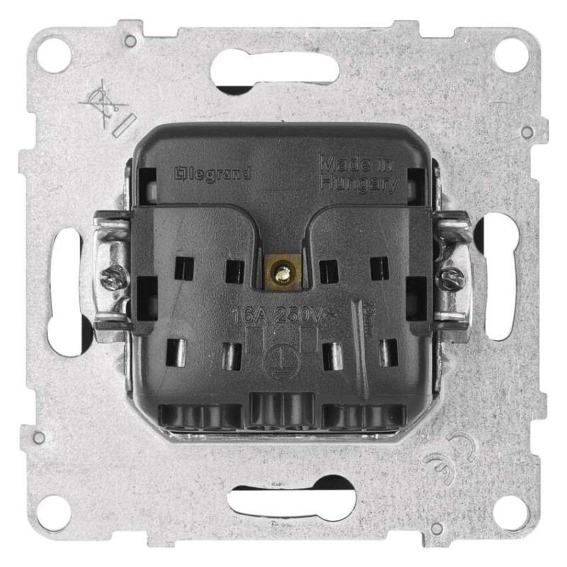 Legrand Suno zásuvka jednonásobná, černá