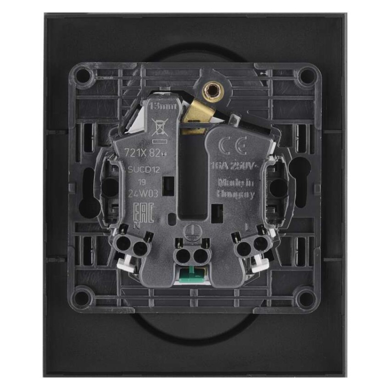 Legrand Suno zásuvka dvojnásobná, stříbčernárná