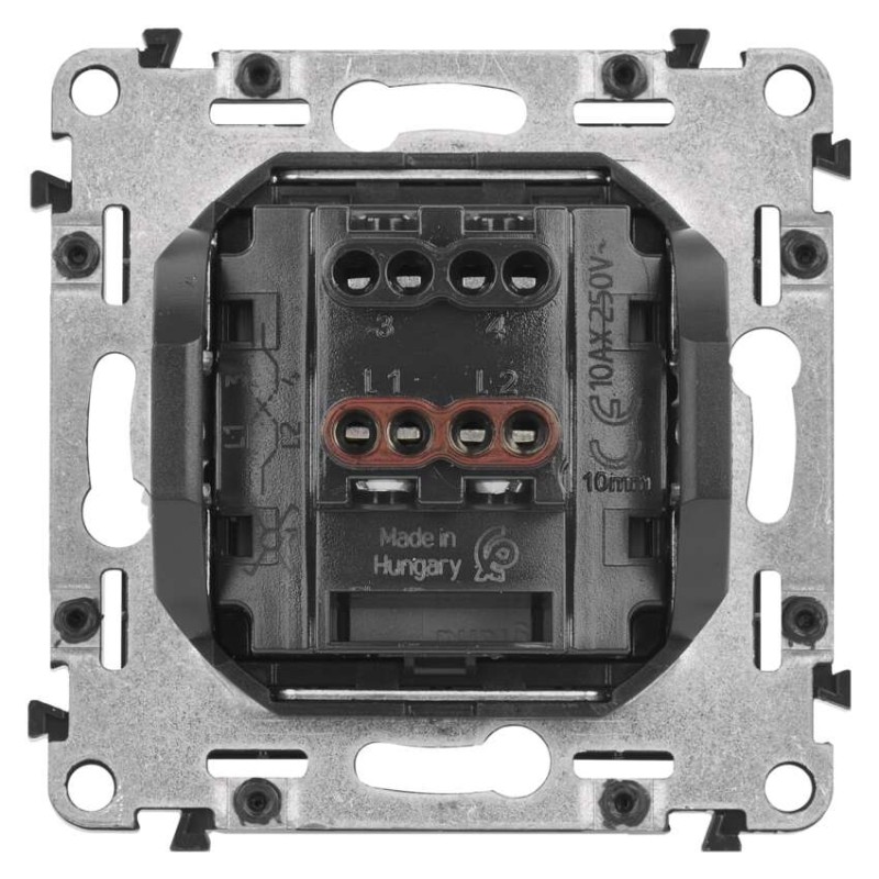 Legrand Valena Life vypínač krížový č. 7, hliník