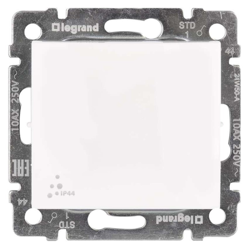 Legrand Valena spínač č. 1, IP44, biela