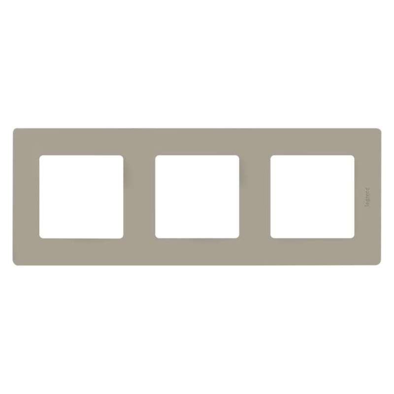 Legrand Niloé rámik trojnásobný, šedá