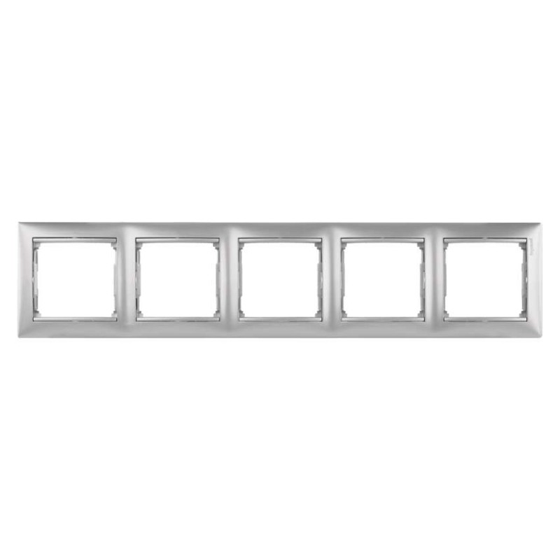 Legrand Valena rámik päťnásobný, strieborný