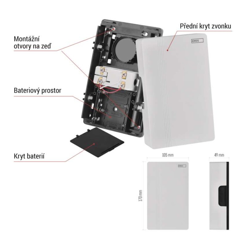 Drátový zvonek P57102