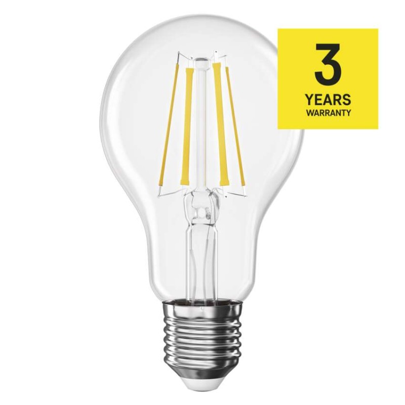 LED izzó Filament A60 / E27 / 5,9 W (60 W) / 806 lm / Meleg fehér
