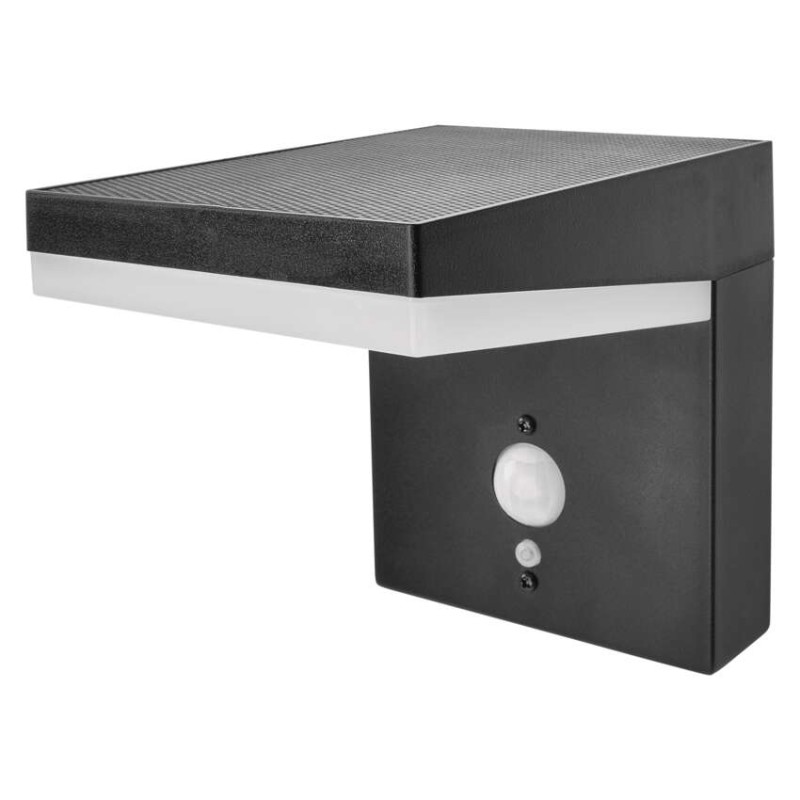 LED napelemes kerti fali lámpa VEREA szürkületérzékelővel, 10,7 x 15,4 x 13 cm akciós termékkép 1