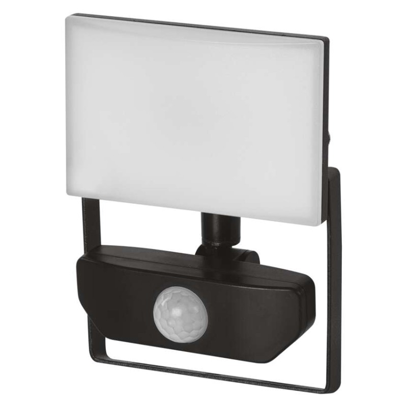 LED-es reflektor TAMBO mozgásérzékelővel, 10 W, 1000 lm, fekete akciós termékkép 1