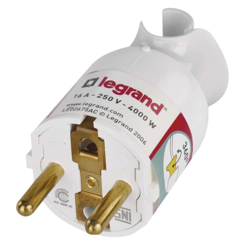 Legrand vidlice otočná, bílá