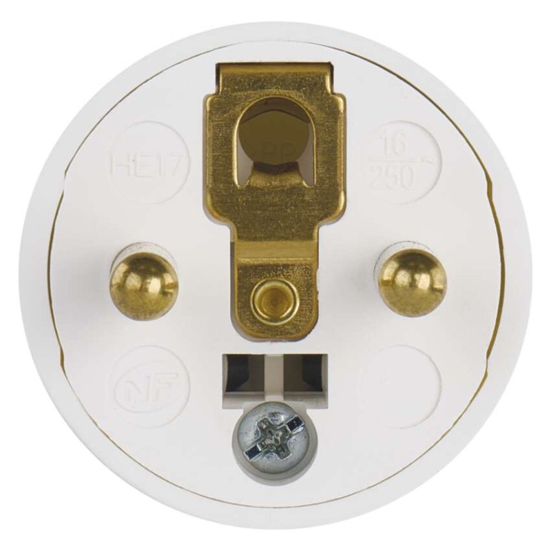 Legrand vidlica priama s úchytom, biela