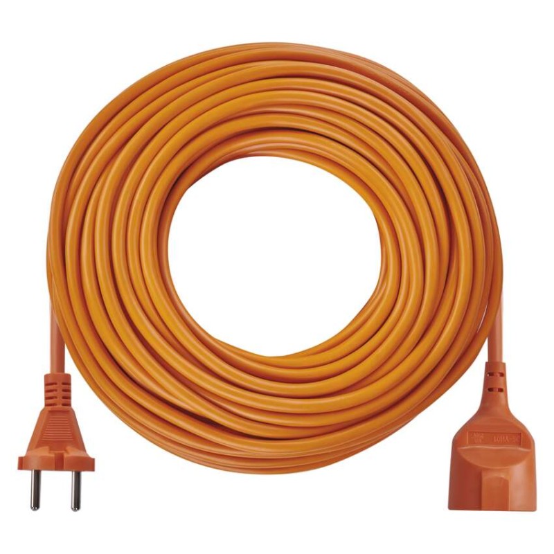 Przedłużacz 30 m / 1 gniazdo / pomarańczowy / PVC / 230 V / 1 mm2