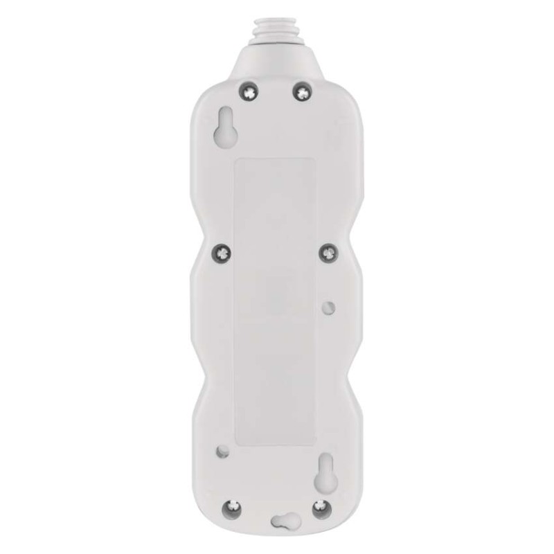 Prodlužovací kabel 3 m / 2 zásuvky / s vypínačem / bílý / PVC / 1 mm2