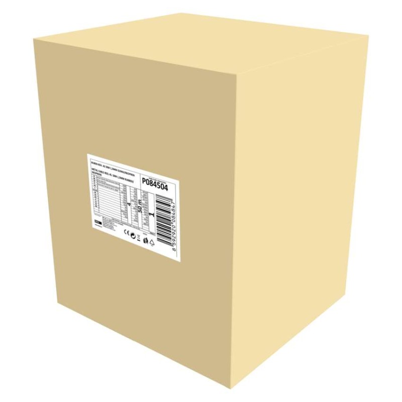 Venkovní prodlužovací kabel na bubnu 50 m / 4 zás. / černý / guma-neopren / 230V / 1,5 mm2