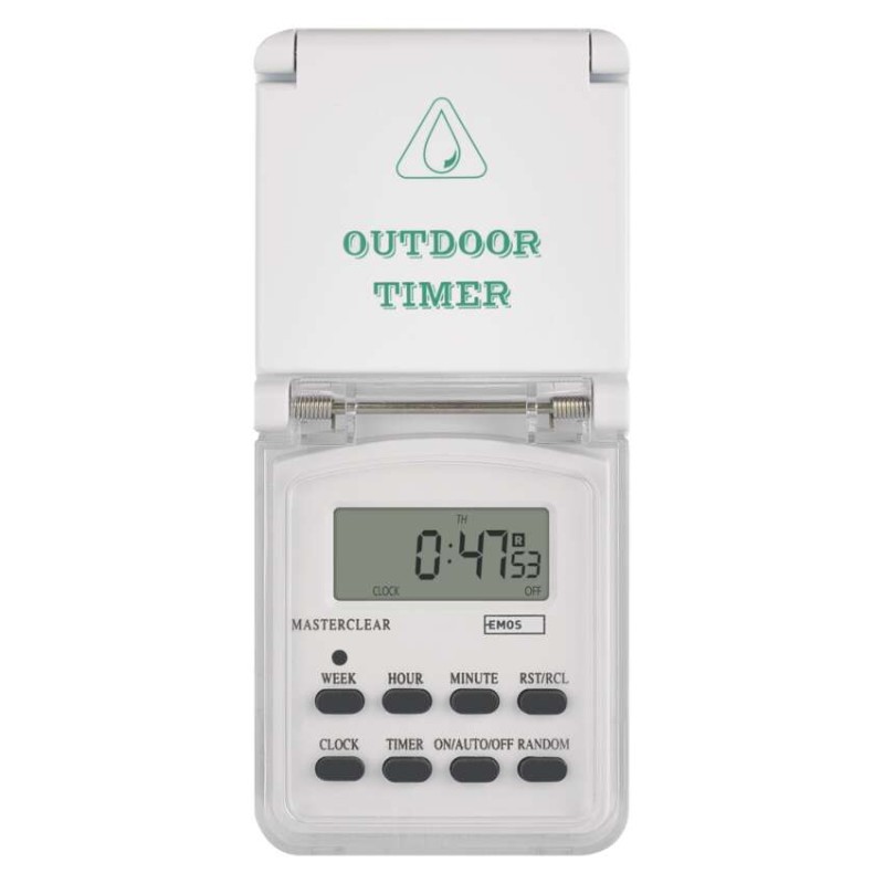 Digitālais kontaktligzdas taimeris Āra IP44