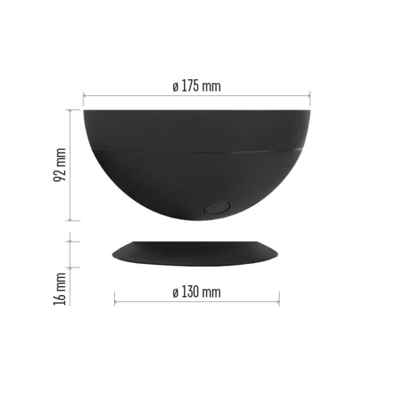 GoSmart LED hangulatlámpa, fekete, meleg fehér–hideg fehér/ RGB, WiFi