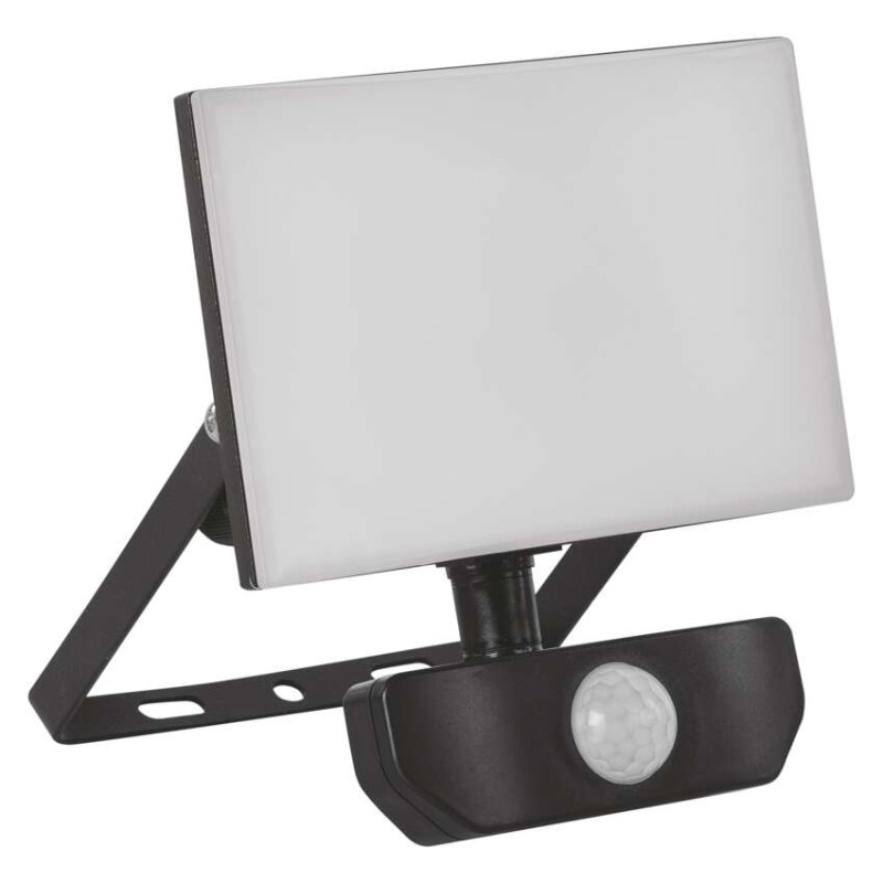 LED reflektor TAMBO se senzorem pohybu, 20 W, 2000 lm, černý