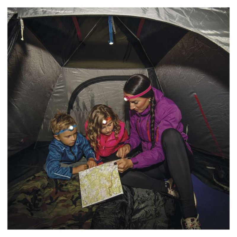 LED čelovka a světlo GP Everybody CH31, 40 lm, modrá