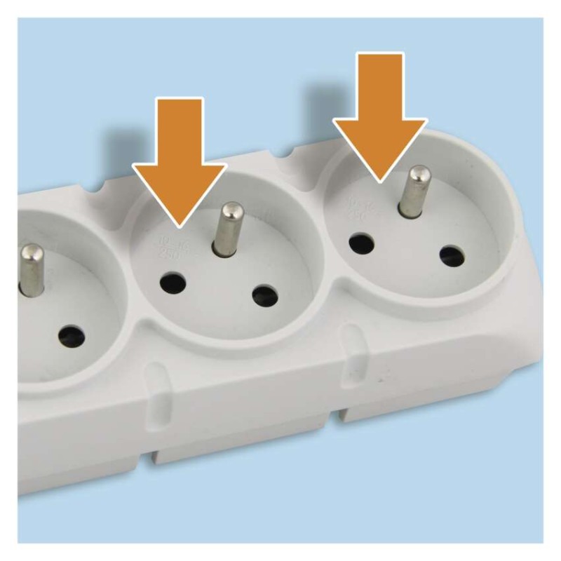 Listwa przeciwprzepięciowa EMOS (Acar) F5 5 gniazd 1,5m szar