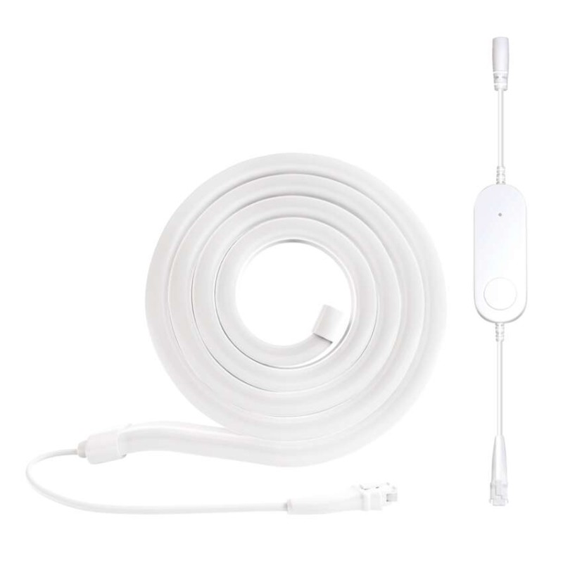GoSmart Elastyczna taśma LED NEON biała, 3 m, 23 W, RGBIC ściemnialna, WiFi