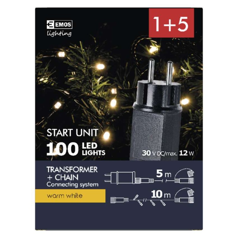 Osnovni set za povezovalni niz Klasik, 10m, topla bela