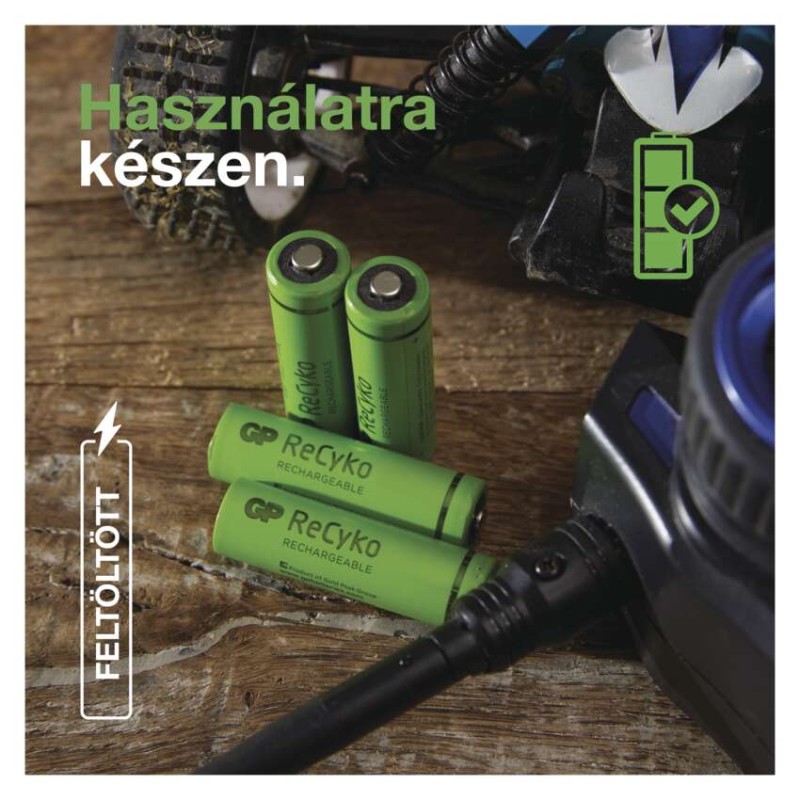 GP ReCyko NiMH Akkumulátor HR03 (AAA) 1000mAh 2db