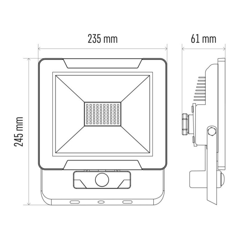 LED reflektor IDEO s pohybovým čidlem, 50W neutrální bílá