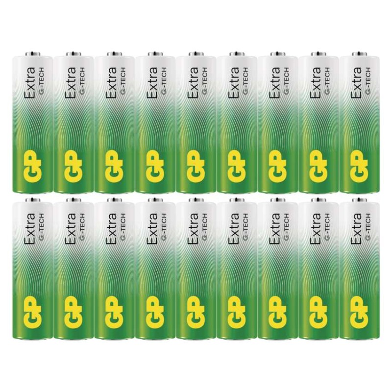 Alkalická batéria GP Extra LR6 (AA), 18 ks