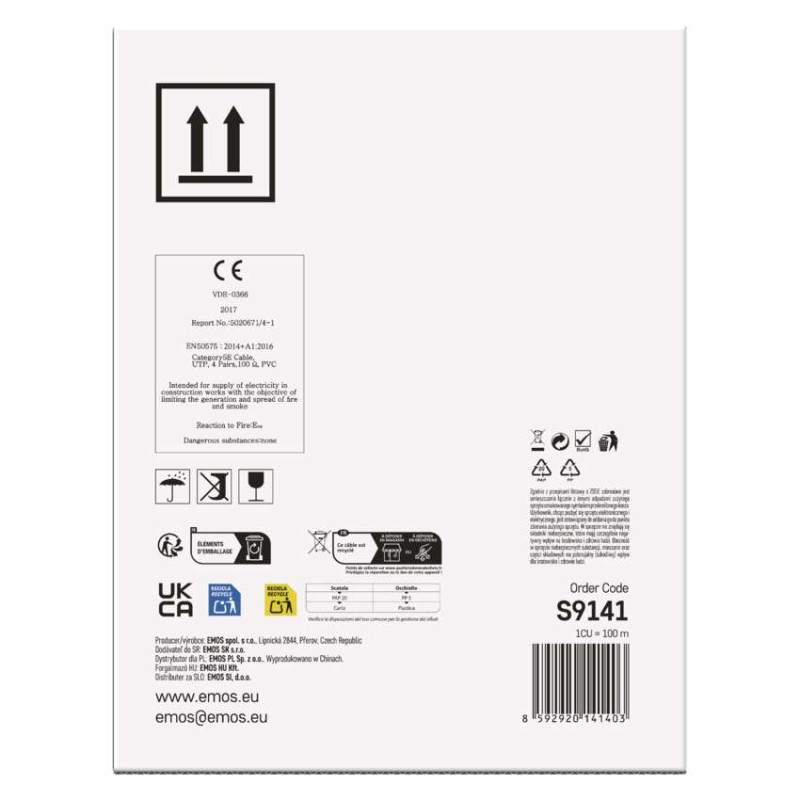 Datový kabel UTP 5E, 100m