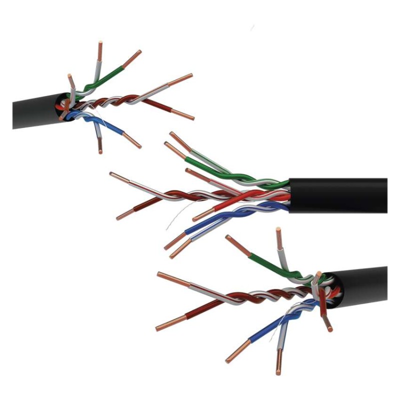 EMOS UTP kábel CAT 5E , outdoor, 100m