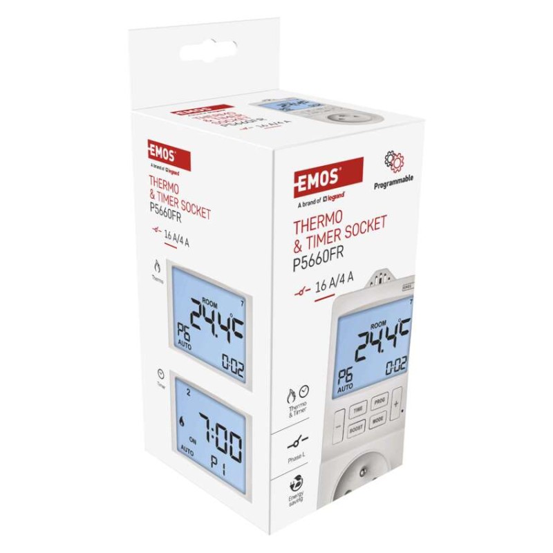 Termostat gniazdkowy z funkcją timera cyfrowego 2w1
