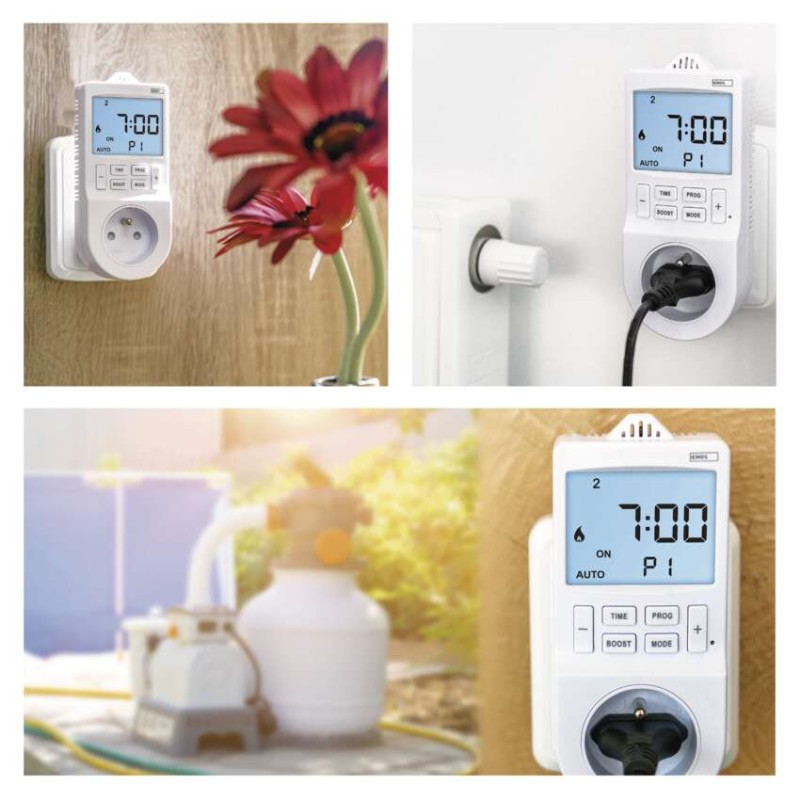 Termostat gniazdkowy z funkcją timera cyfrowego 2w1