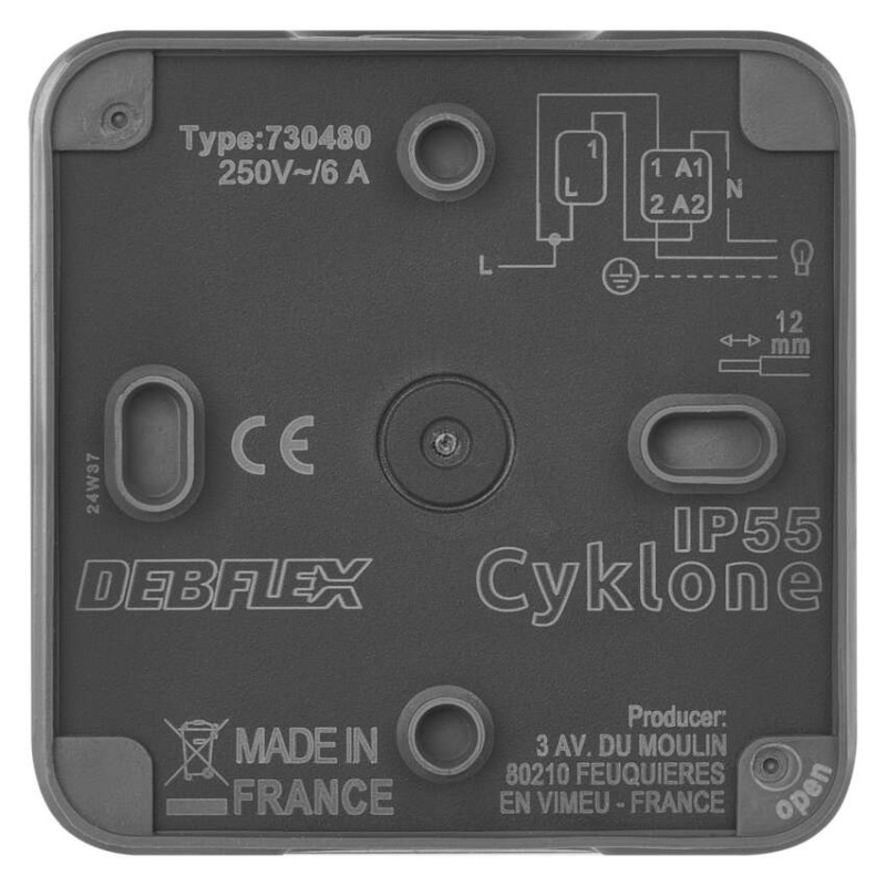 EMOS Cyklone ovládač tlačítkový 1/0 IP55