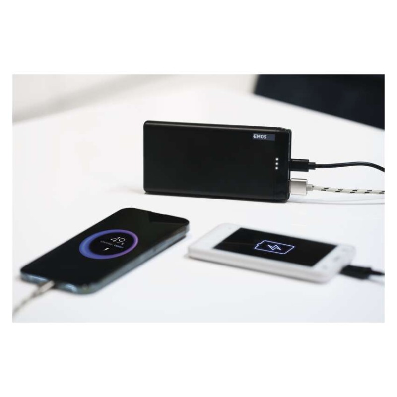Powerbanka EMOS AlphaQ 10, 10000 mAh, 18 W, černá