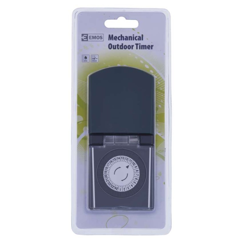 Časovač – mechanická spínacia zásuvka vonkajšia IP44