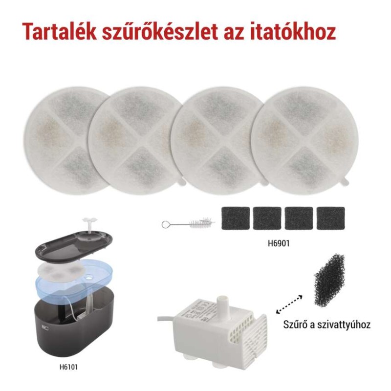 Szűrőkészlet vízszökőkutakhoz PET-901