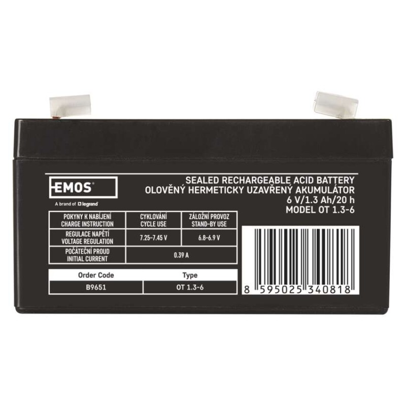 EMOS Ólomakkumulátor 6V 1.3Ah