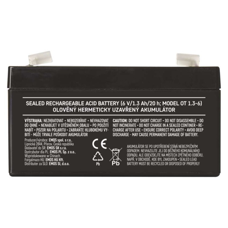 EMOS Ólomakkumulátor 6V 1.3Ah