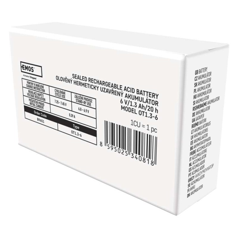 EMOS Ólomakkumulátor 6V 1.3Ah