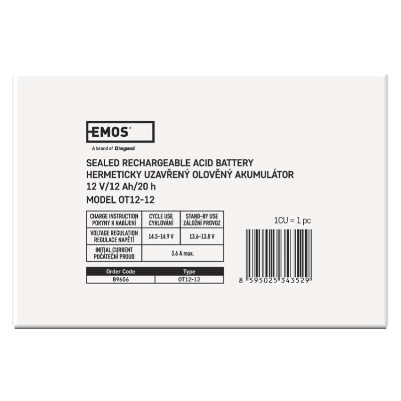 EMOS Ólomakkumulátor 12V 12Ah