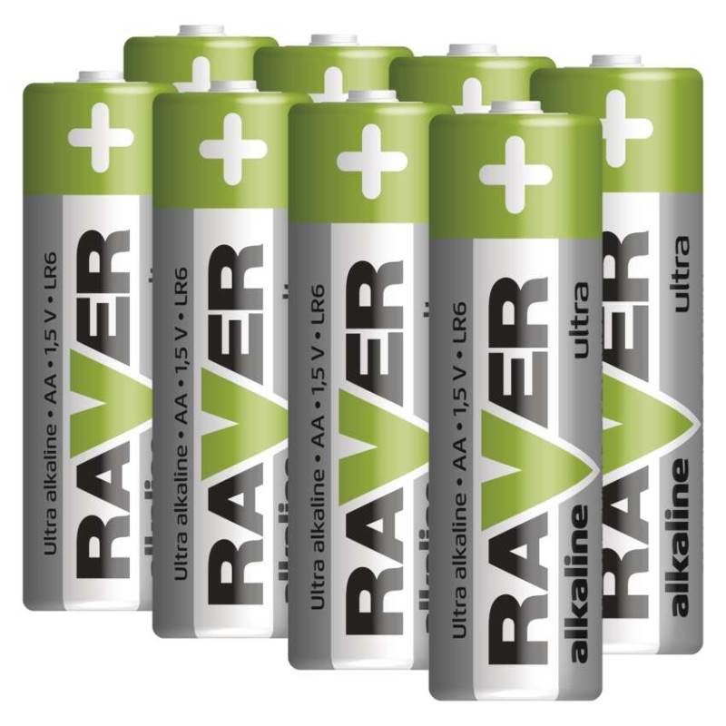 Bateria alkaliczna Raver Ultra Alkaline AA (LR6) folia 8 szt.