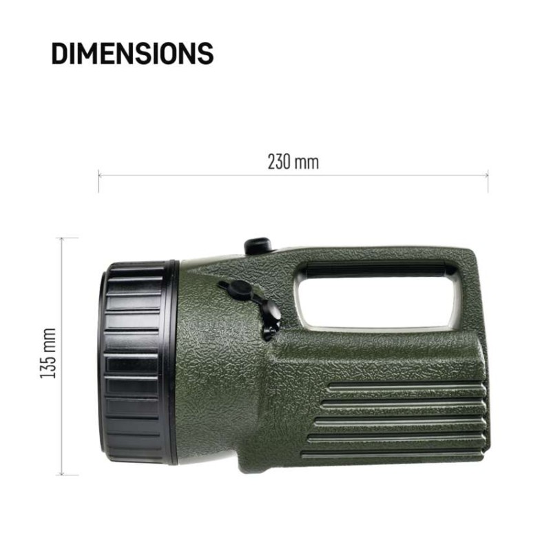 LED nabíjecí svítilna P2307, 330 lm, olov. aku 4000 mAh