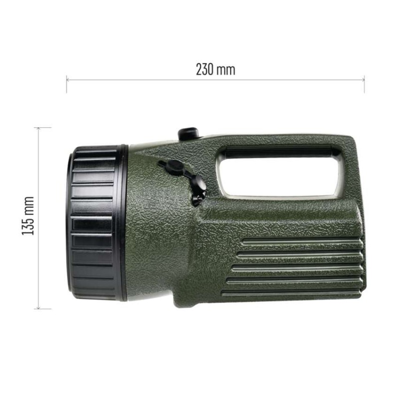 LED nabíjecí svítilna P2307, 330 lm, olov. aku 4000 mAh