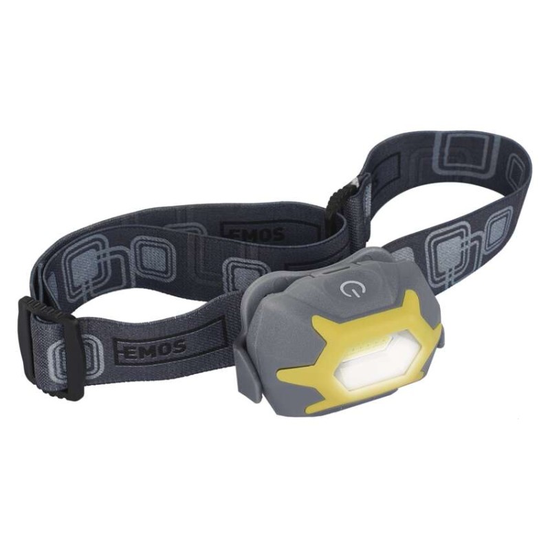 COB LED čelovka P3532, 125 lm, 20m, 3× AAA