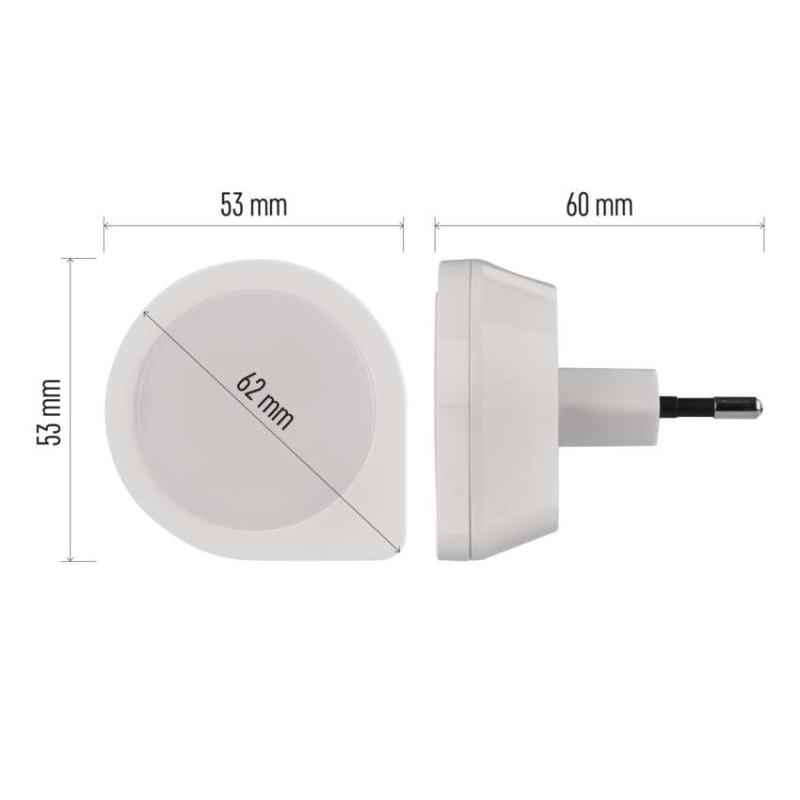 LED noční světlo P3314 s fotosenzorem do zásuvky