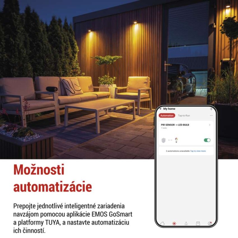GoSmart PIR senzor (senzor pohybu) s nočným svetlom, WiFi