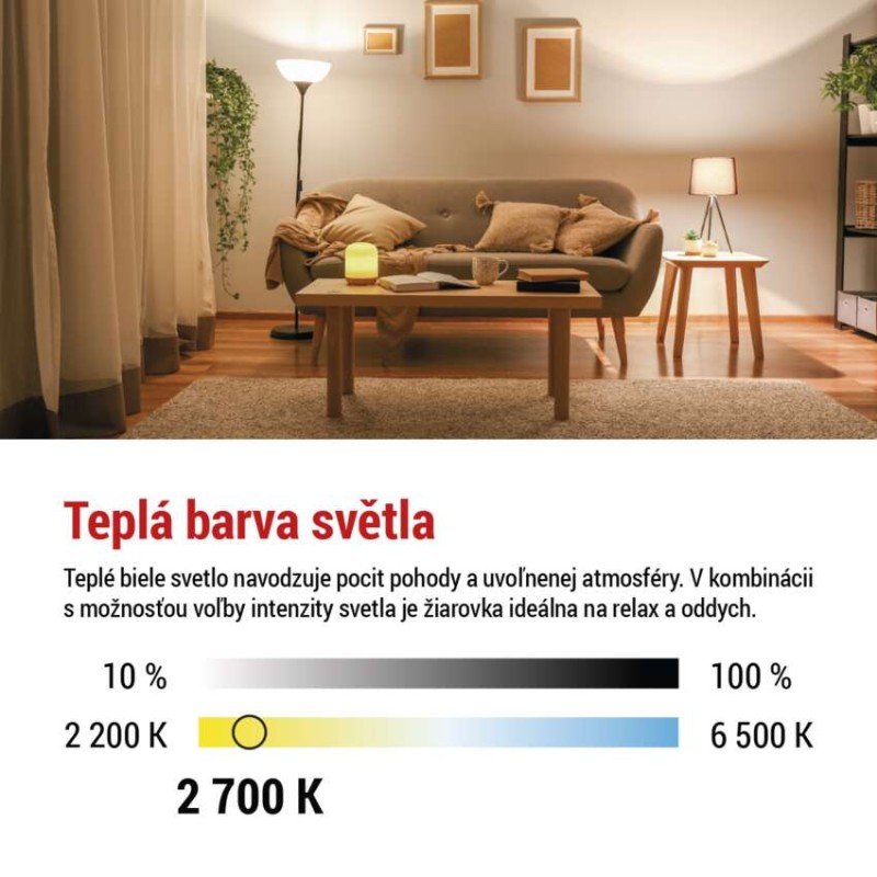LED žiarovka Filament A60 / E27 / 11W (100W) / 1521 lm / teplá biela / stmievateľná